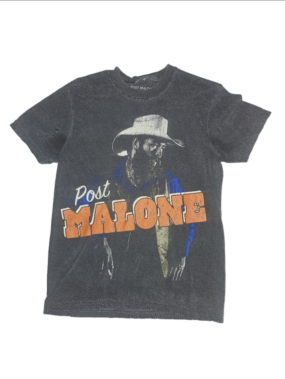 Post Malone Graphic Tee Small Vintage Wash 2024 Tour Style Band Shirt - Picture 3 of 8